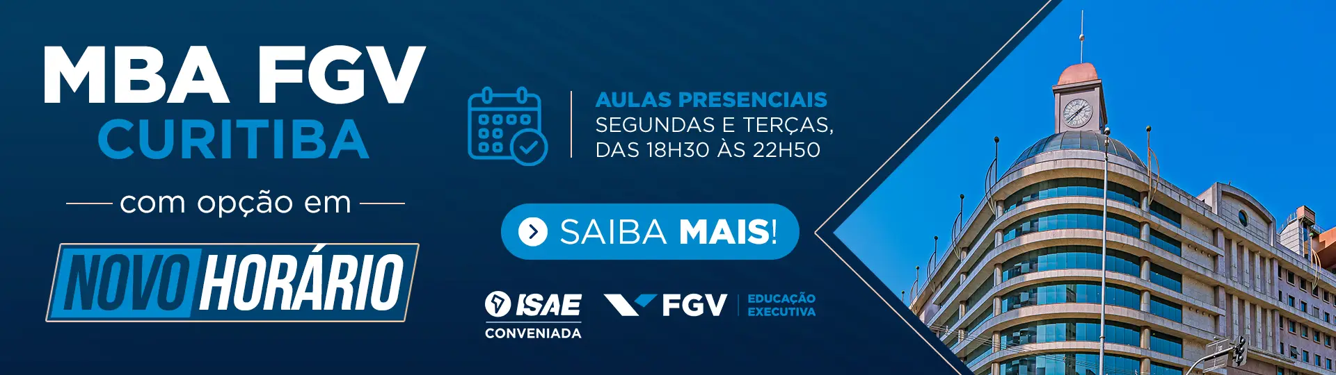 MBA FGV em novo horário